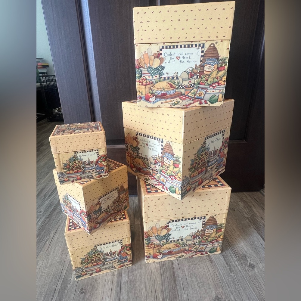 BOB’s Boxes nesting boxes- set of 6- country home